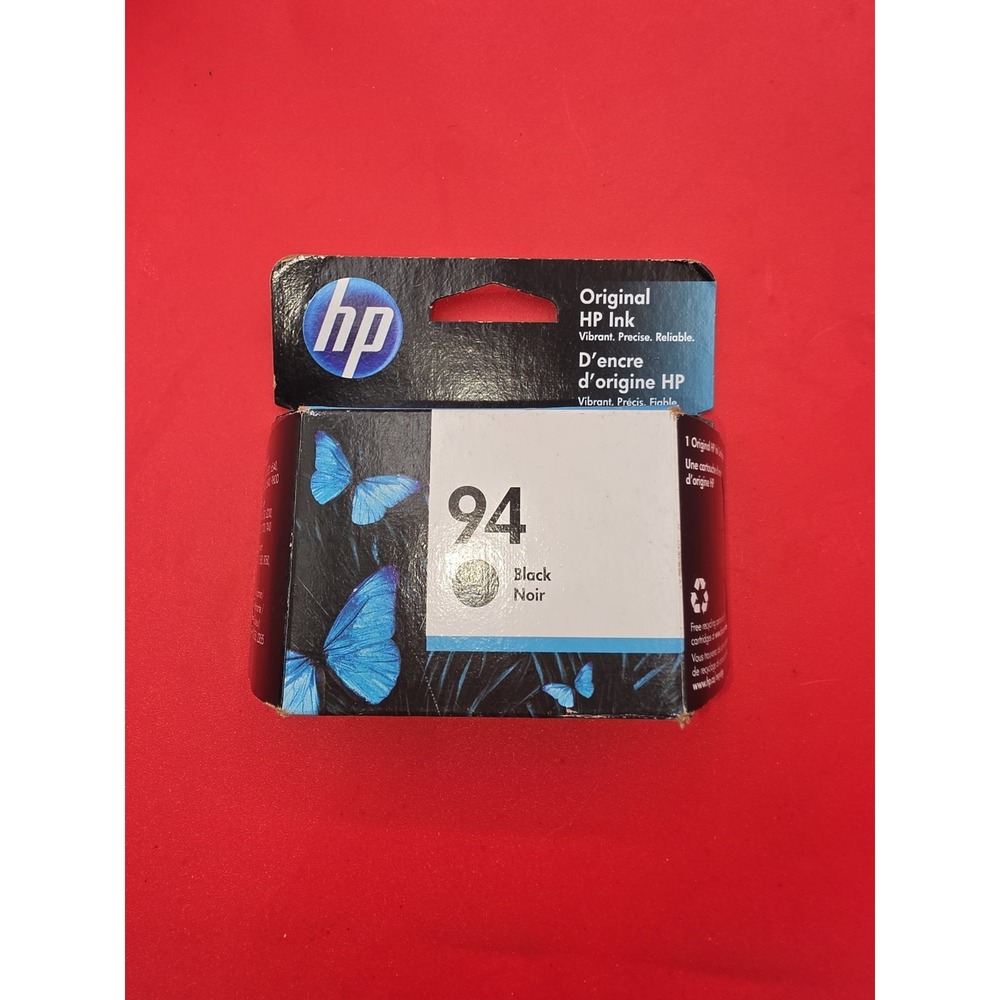 Genuine HP 94 Black C8765WN Ink Cartridge Deskjet Officejet New Best By 7/2021